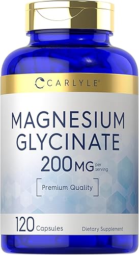 Miniatura 1 de Carlyle Glicinato de magnesio  200 mg  120 cápsulas  Suplemento sin OMG y sin gluten