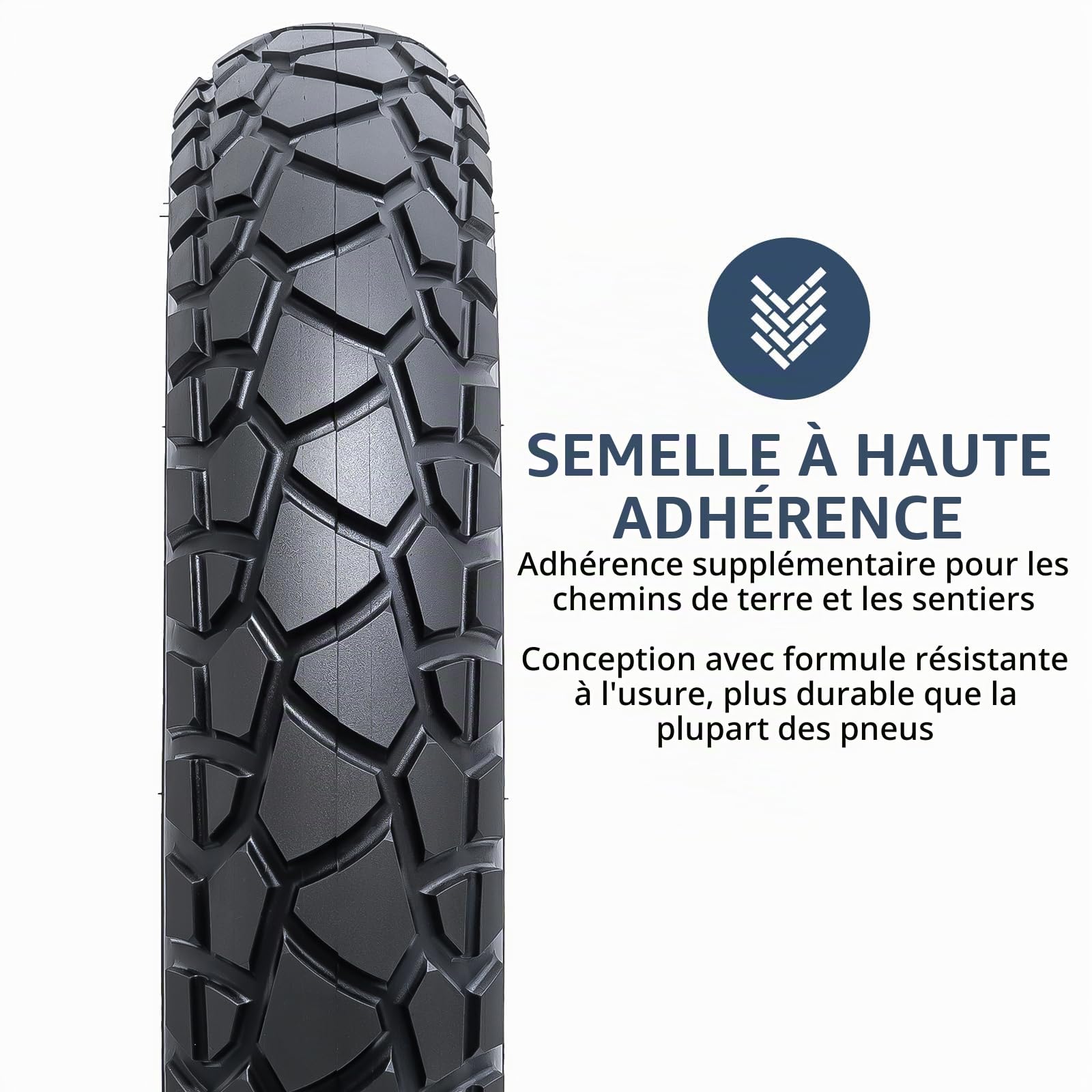 YUNSCM 2-PCS 20 Pouces 20x4.0/98-406 Fat E-Vélo pneus 20Pouces Fat pneus Compatible with Electric Vélo 20x4.0 20X4 All-Terrain Directional Tread Bike pneus (Y-1327)