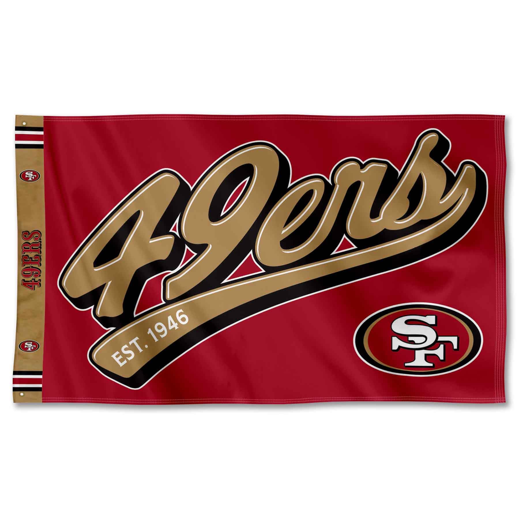 WinCraftSan Francisco 49ers Script Logo Premium Flag