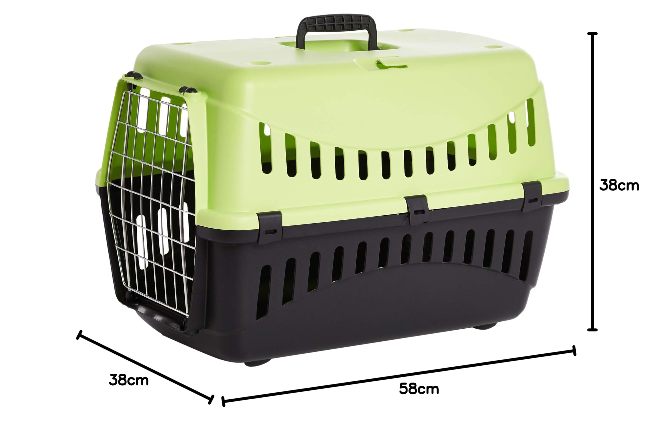 MPBERGAMO TRASPORTINO Gipsy 60 - Accessorio da Viaggio,Trasportino Cane - Porta in Metallo - per Cani e Gatti (58x38x38)