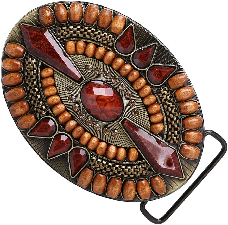 Western Vintage Bohemian Boho Zinc Alloy Rodeo Belt Buckle Novelty Jewelry Jeans Accessory