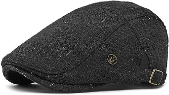 Newsboy Flat Caps for Men Women, Adjustable Ivy Gatsby Painter Cap Cabbie Golf Hat