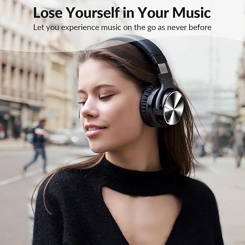 Miniatura 6 de Silensys E7 PRO - Auriculares Bluetooth con cancelación activa de ruido con micrófono, auriculares inalámbricos de graves profundos sobre la oreja,