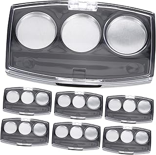 LABRIMP 10pcs box Palettes Empty Pans Grids Containers Case Container Tray with for Blush Cosmetics Shadow Aluminum Eye Eyeshadow Pallet Holder Pigment Cosmetic DIY Refillable Powder