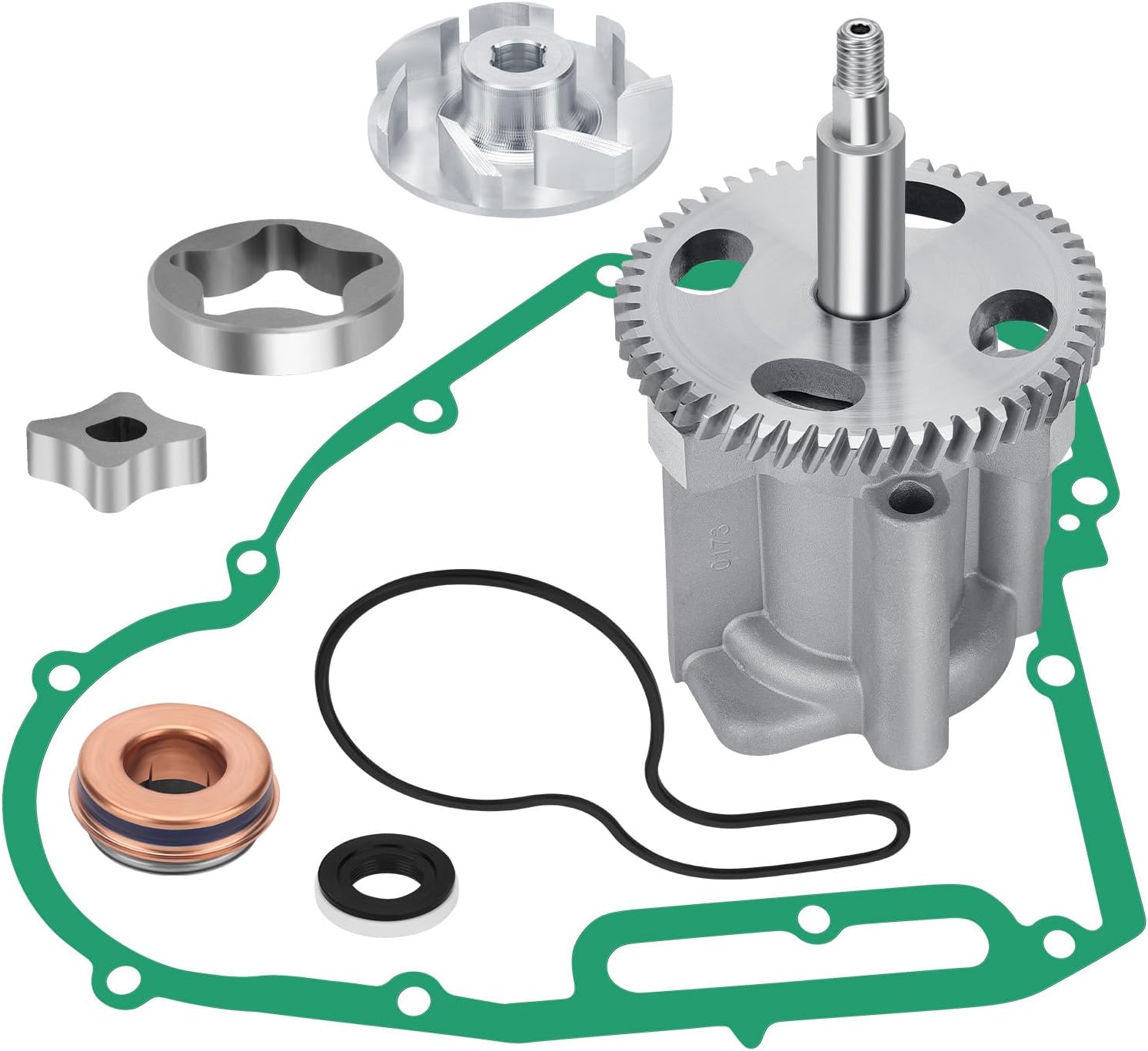 JAVIK Oil Water Pump kit Compatible with Polaris 2008-2014 RZR 800 2005-2014 Sportsman 700/MV7/800 2005-2016 Ranger 700/800 OEM# 2203012 2202699 1203155 5133852 5135094