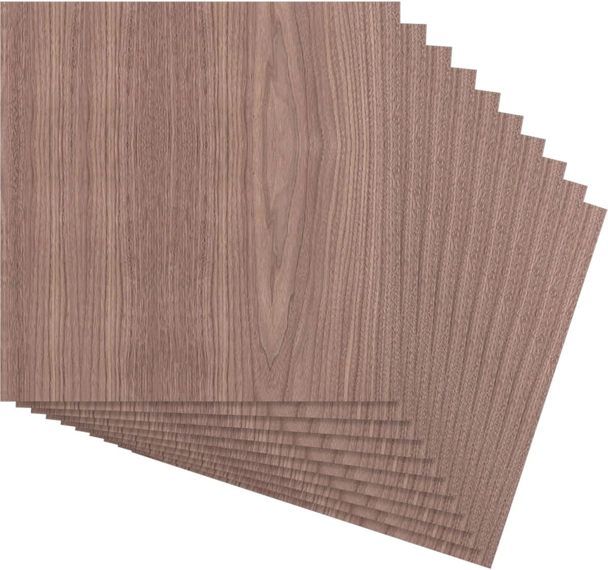 Ekena Millwork 23 3/4"W x 23 3/4"H x 3/8"T Wood Hobby Boards, Walnut (10-Pack)