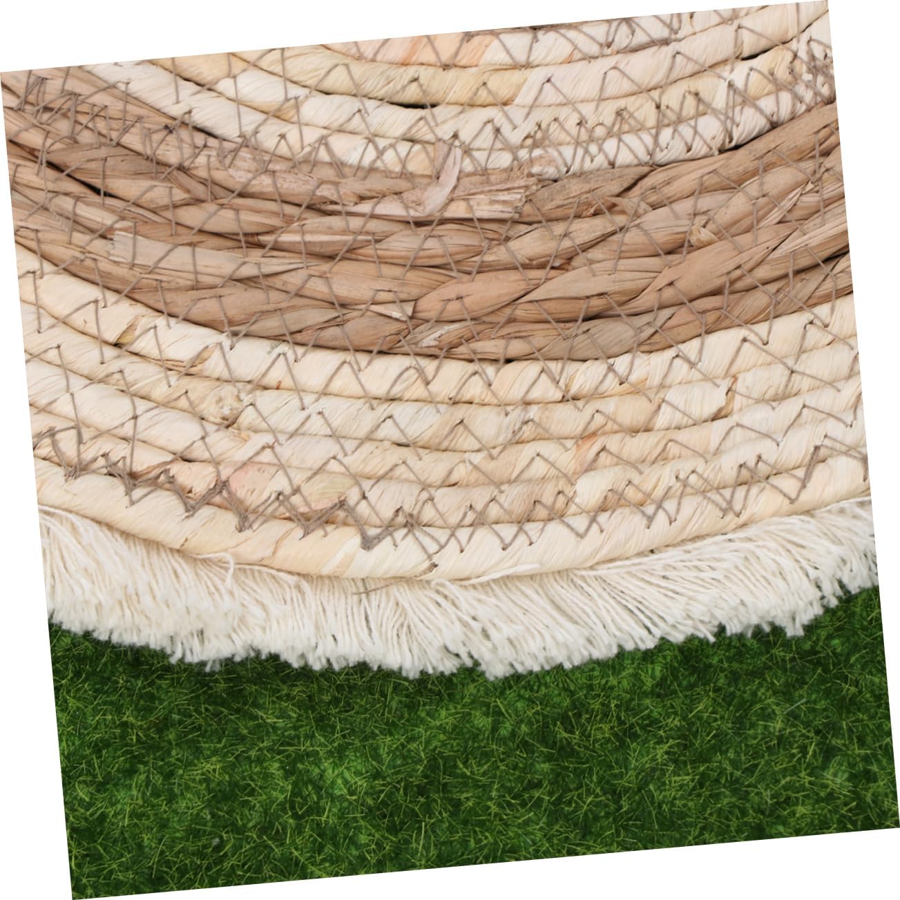 Comfortable Cat Litter Pad Natural Hand-Woven Bohemian Style Mat for Cats and Kittens Breathable and Durable for Indoor Use