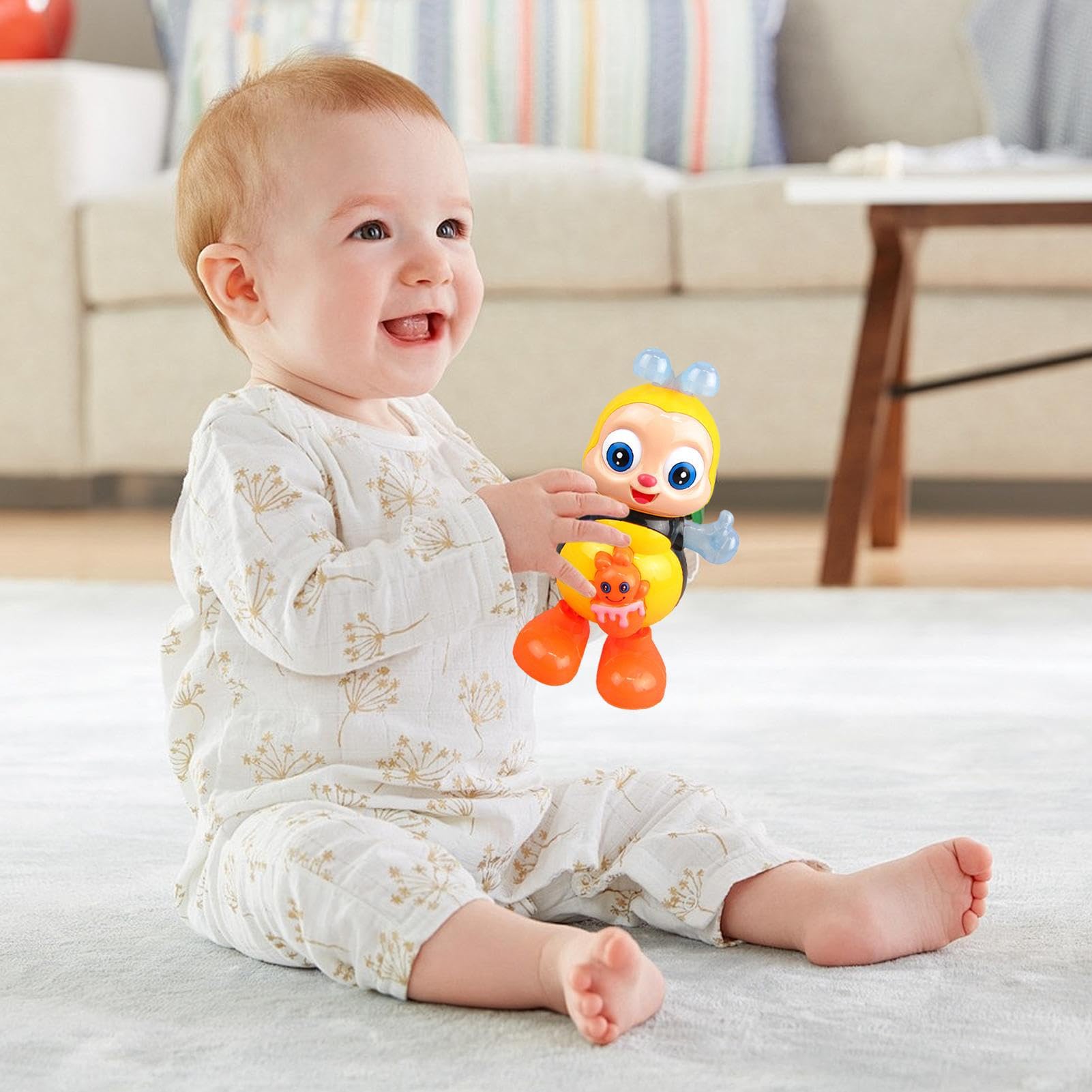 Abeja Musical Con Luces - Juguete Educativo Sensorial Para Niños, Ideal Para Regalo De Cumpleaños O Navidad