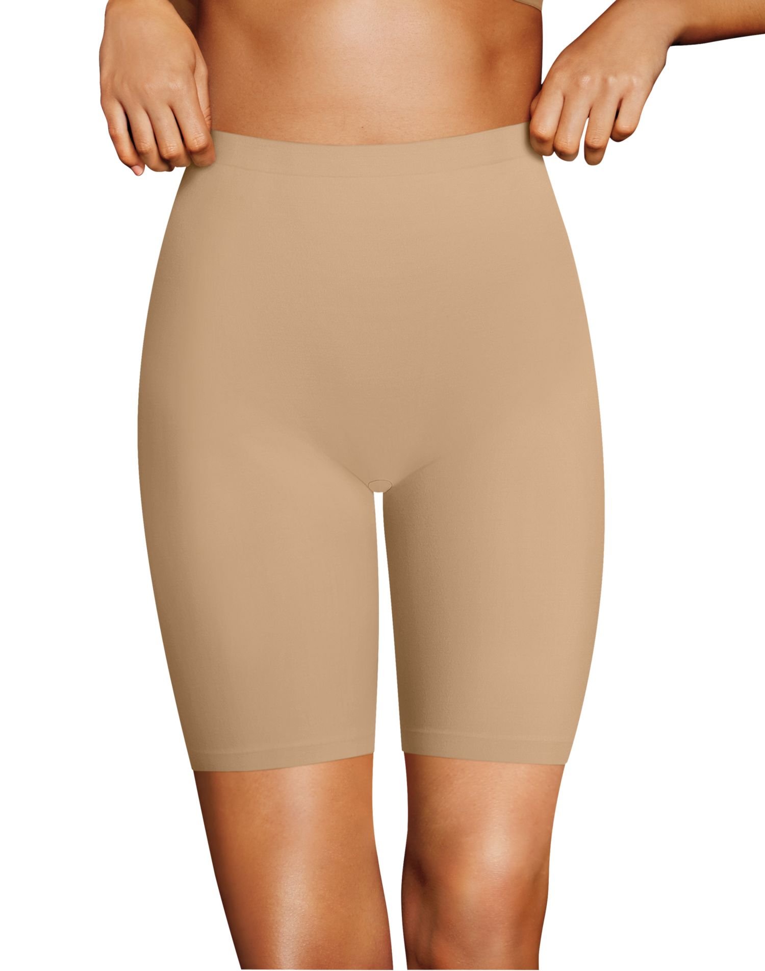 Maidenform Cool Comfort Thigh Slimmer Shapewear, Moisture-Wicking Slip Shorts Copri Le tue basi Smoothing Shapewear Slip Short Dm0035 Donna (Pacco da 1)