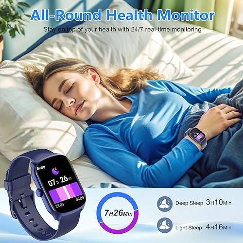 Miniatura 4 de Reloj inteligente para hombres y mujeres, reloj inteligente HD de 1.95 pulgadas (marcación/respuesta de llamadas), monitor de frecuencia