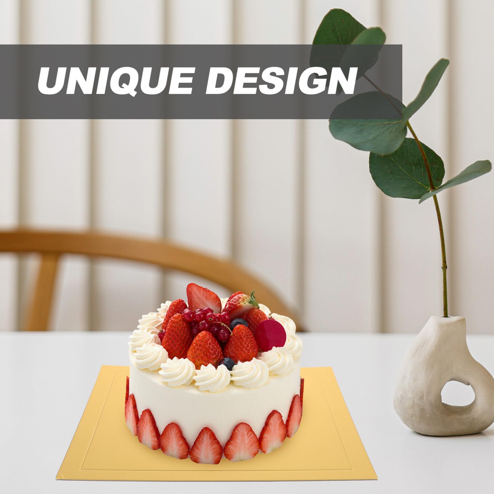 5 Pezzi Di Torta Oro Tappetino Di Carta Cheesecake Base Di Servizio Per Torta Fornitura Di Cottura Basi Per Torta Di Partito Basi Per Torta Quadrate Vassoi Per Torte Accessori Per