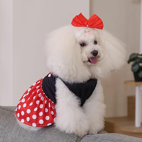 Miniatura 97 de CuteBone Vestido de malla para perro, vestido de Halloween para cachorros, traje de verano para mascotas, moda de verano para perros pequeños, ropa