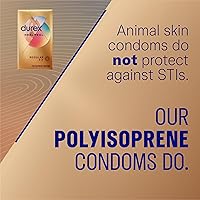 Vista 7 de Durex Avanti Bare RealFeel Condón sin látex, ASA-092, 24 unidades, 1, 1