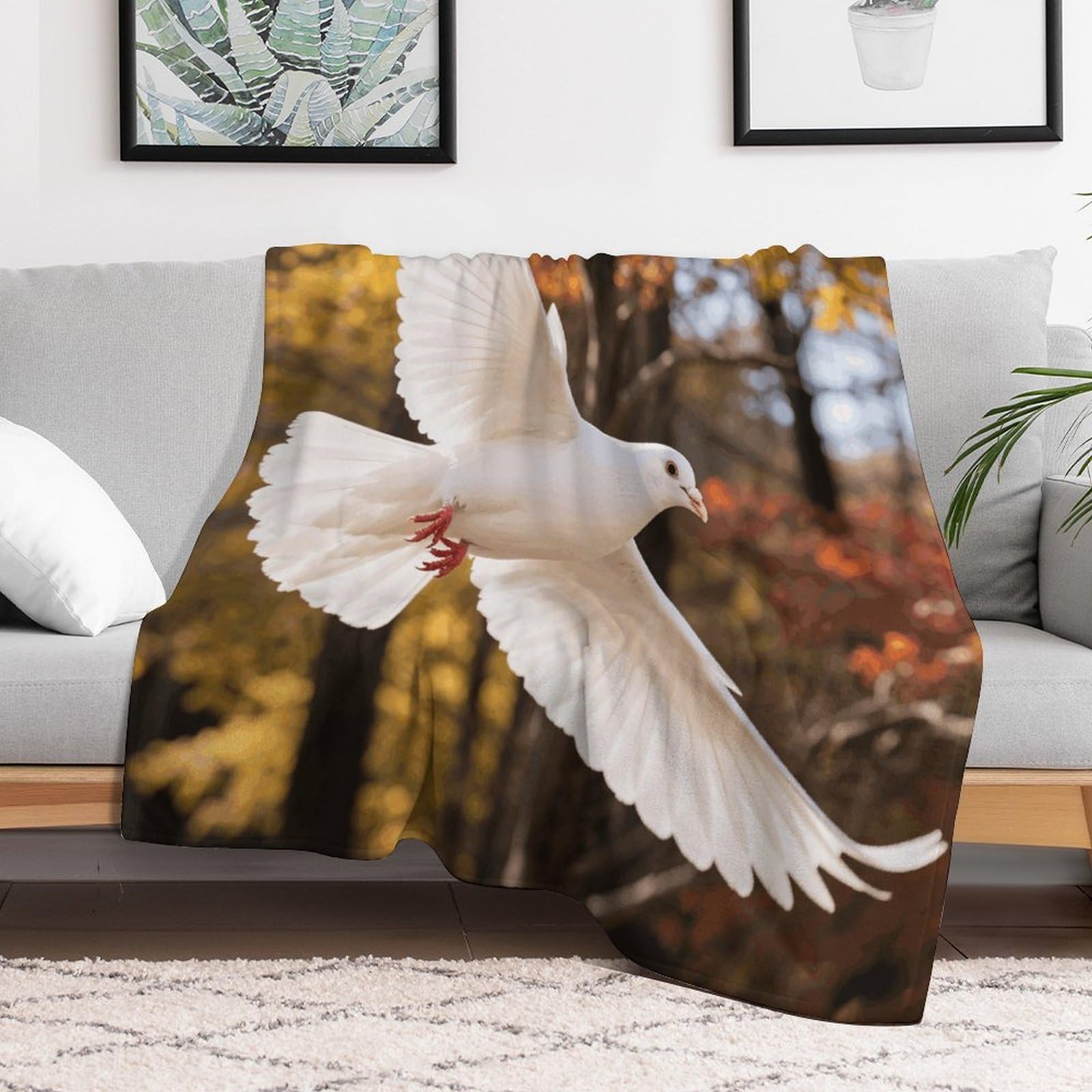 Custom Animal Blanket Lightweight Flannel Fleece Throw for Couch Sofa Bed Luxury Soft Cozy Plush Lap Bedtime Blanket for All Seasons Bedroom Home Decor Gifts 40x50