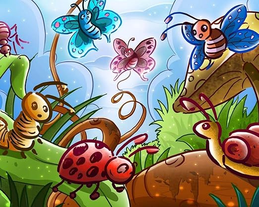 数字で描くアクリル絵の具の色原稿蝶カブトムシおとぎ話の昆虫クモdiy数字で描くデジタル絵画現代アートオイルクリスマスの誕生日の家の装飾 カスタマイズ可能 50x65cmフレームなし ぬりえ おもちゃ Amazon