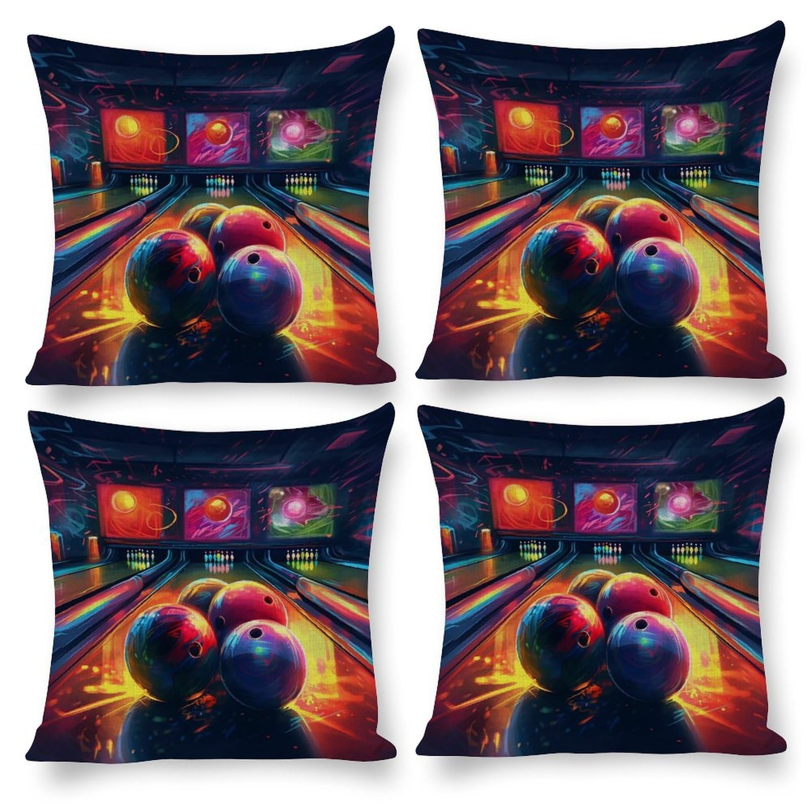 Housse de coussin bowling avec zip invisible pour remplacer vos taies usées