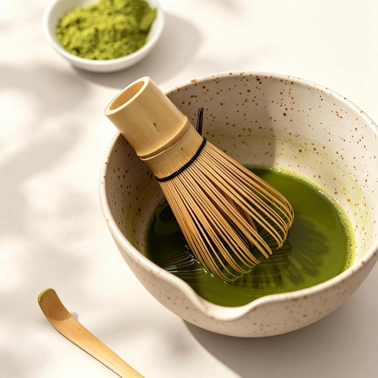 Bamboo Matcha Whisk, Natural Handcrafted, for Authentic Matcha