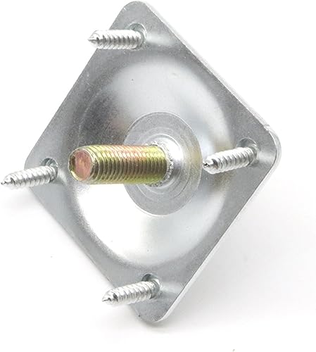 Miniatura 3 de cSeao Paquete de 10 placas de montaje para patas de muebles M8 con tornillos, pernos, adaptadores para mesa, sofá, gabinete, escritorio, patas,