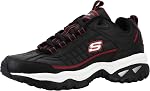Skechers Mens Energy Afterburn Lace-Up Sneaker