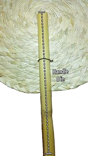 Miniatura 3 de Jacq & Jürgen - Paquete de 4 abanicos de mano de palma de color natural de 13 - Abanicos de mano de boda para invitados, abanicos florales de