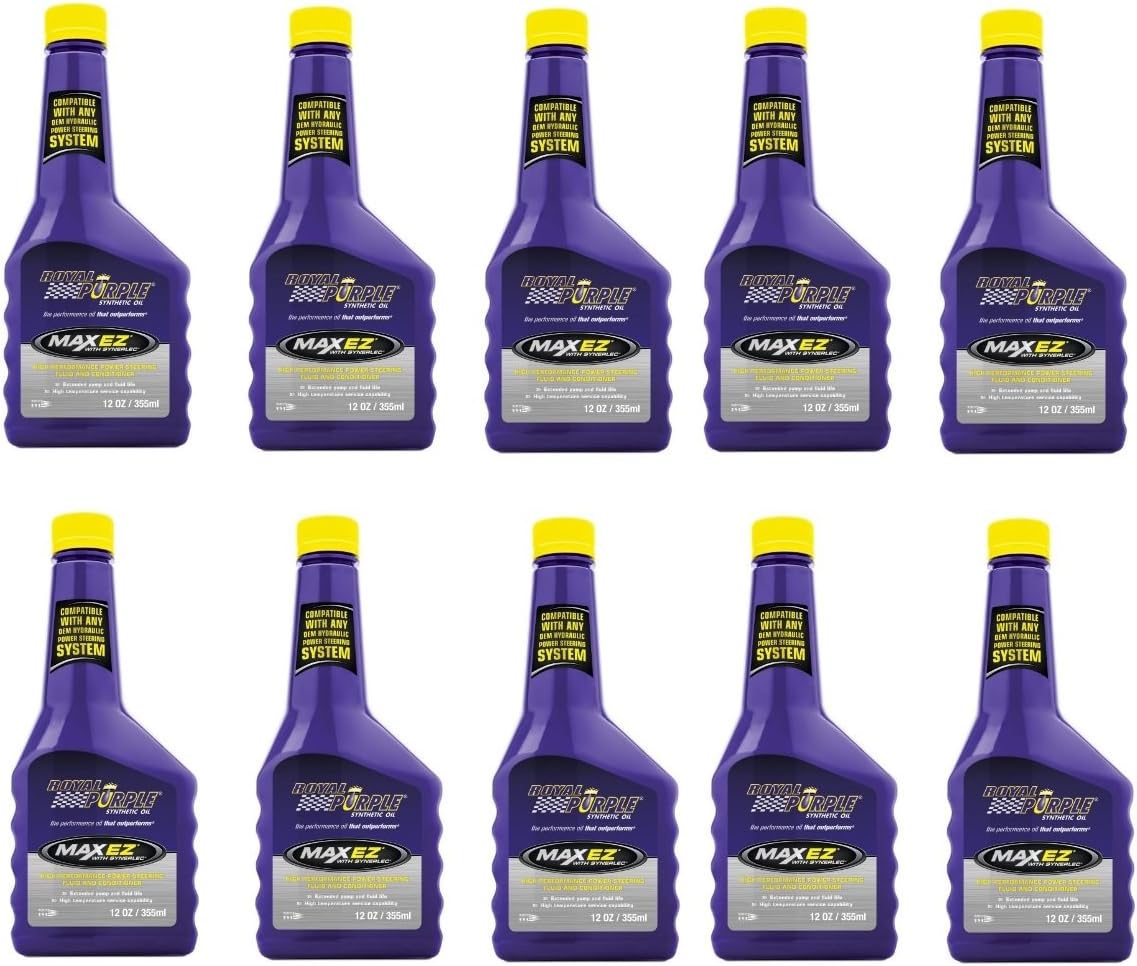 Royal Purple 01326 Case of 10 Max EZ High Performance Synthetic Power Steering Fluid 12 Ounce