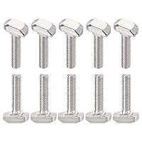 Vista 7 de Tornillo deslizante con ranura en T M5x12mm (DXL), paquete de 10 unidades, buenos para la industria de la construcción, tornillos en forma de T