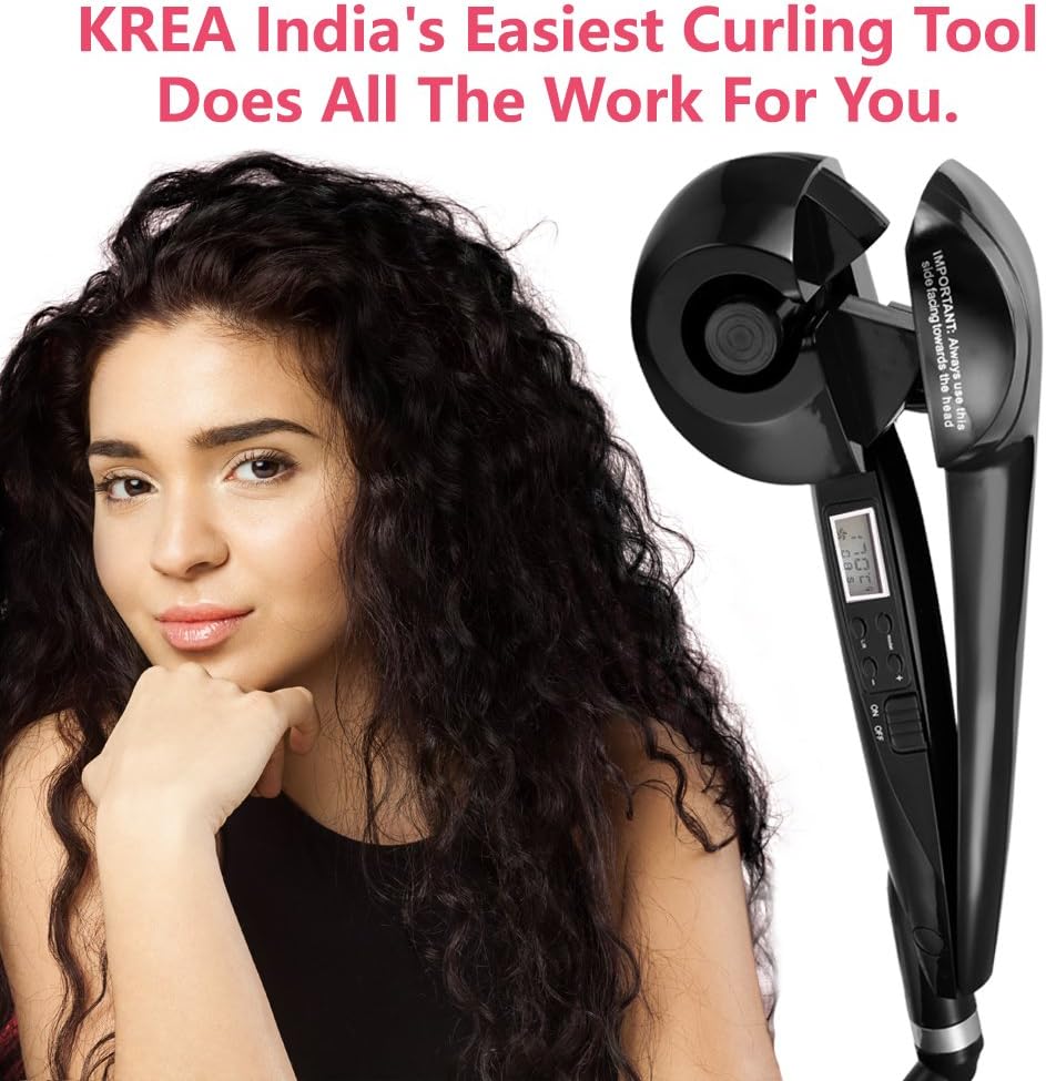 Beldaenova Babyliss Easy Curler Pro With Lcd Display And Ceramide Advantage For Less Damage - Black