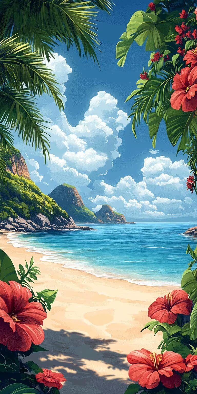 Malarstwo Numer Dorosły Plaża Malarstwo Akrylowe 80x160cm Lato k-126
