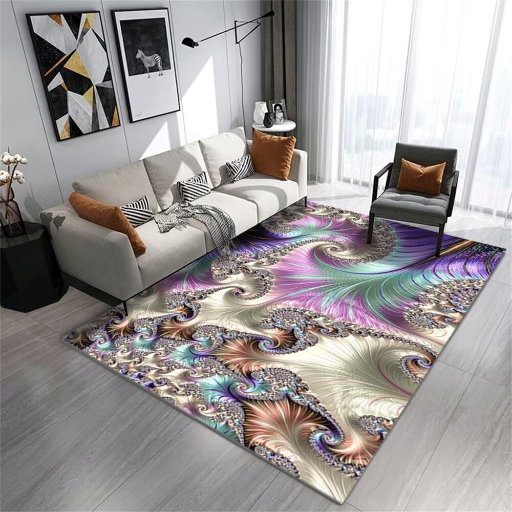 Tapis salle à manger résistant à l'humidité grand tapis salon 200x300