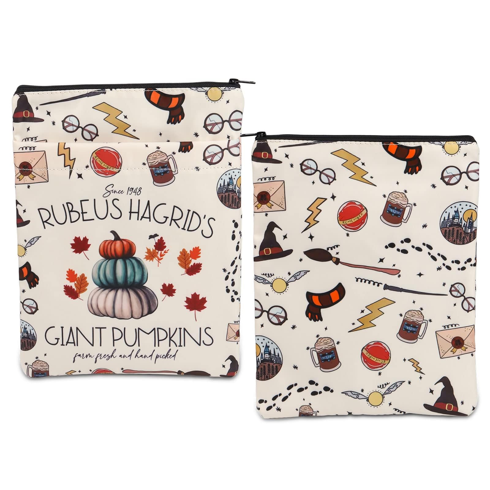 HP Potter Book Sleeve - Inspired Gifts for Book Lovers - Giant Pumpkins bs CA