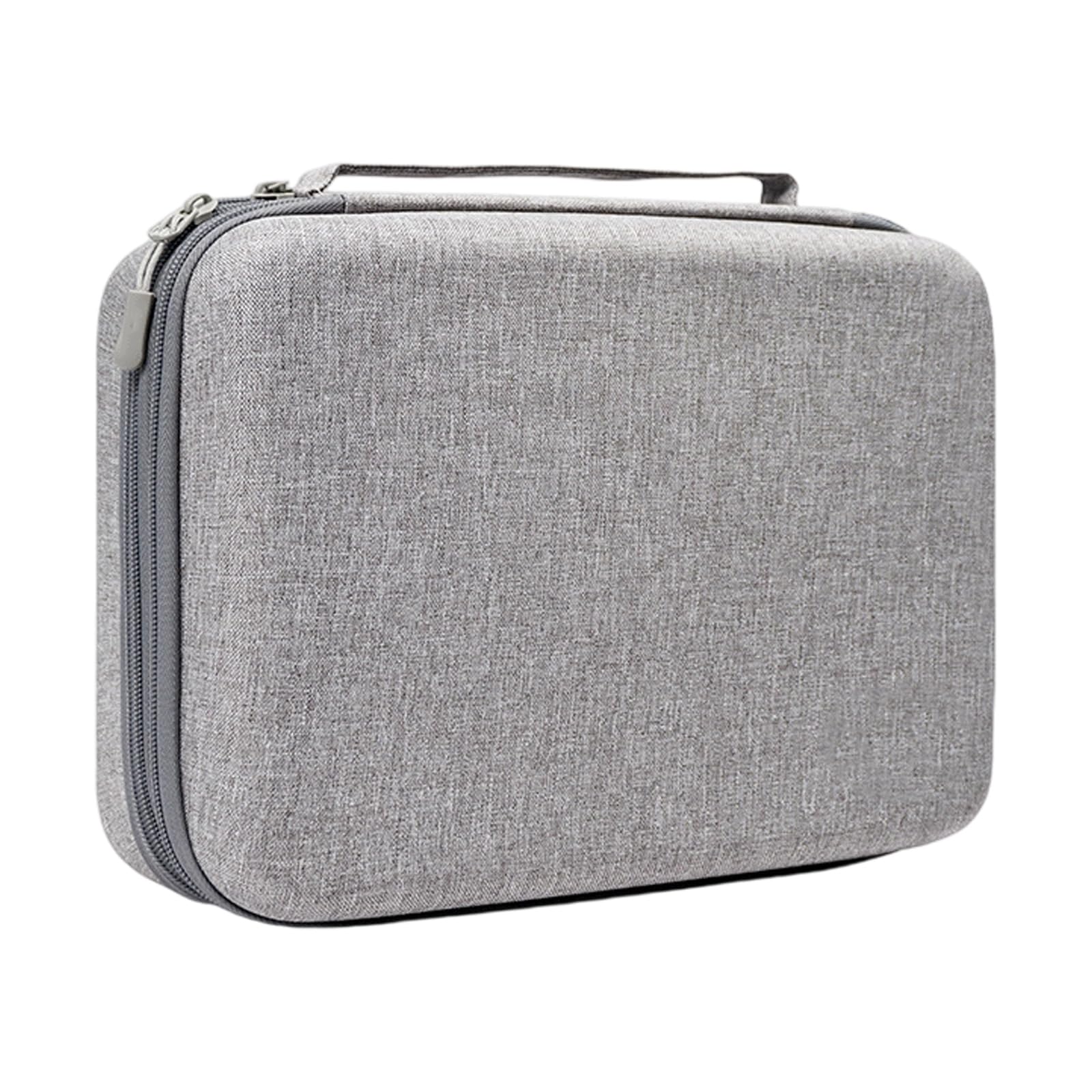 Custodia ergonomica doppia custodia protettiva impermeabile organizer per viaggio antiurto gadget elettronici borsa di immagazzinaggio, grigio
