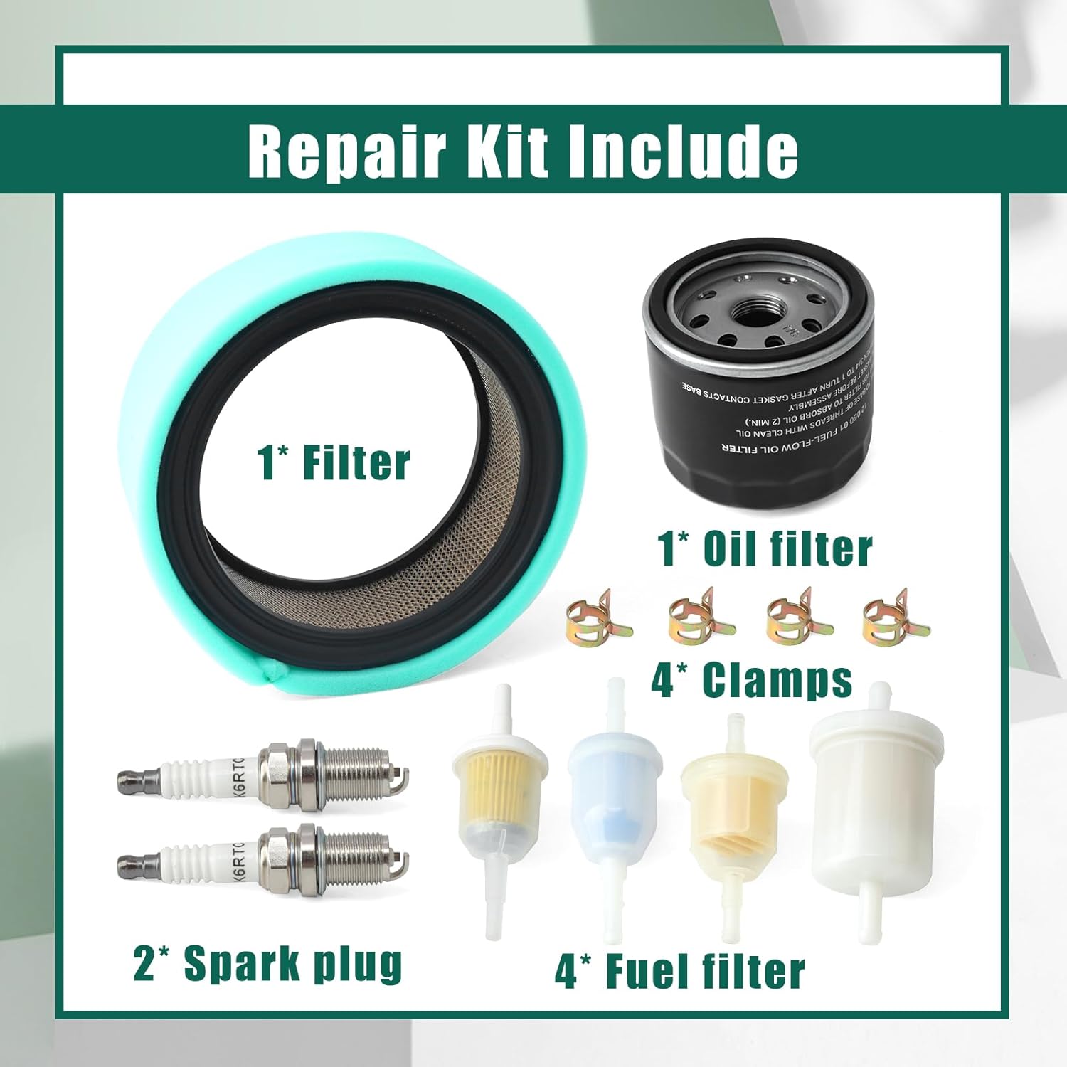 YUXIVCNE 180096 Tune-Up Kit Compatible with Kohler CH18/CH20/CH730 Engines Replacement for Bobcat for Trailblazer for Legend Welders Generators Maintenance Kit Repalces 066698 067272 067273 215984