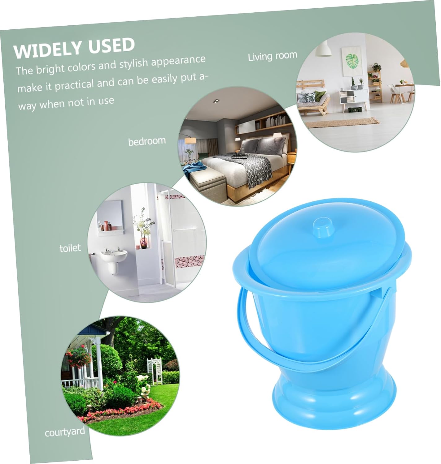 Plastic Urinal Potty for Adults Pregnant Women Lightweight Easy Cleaning Multi-use Portable Boys and Girls Potty Lid for Home Travel
