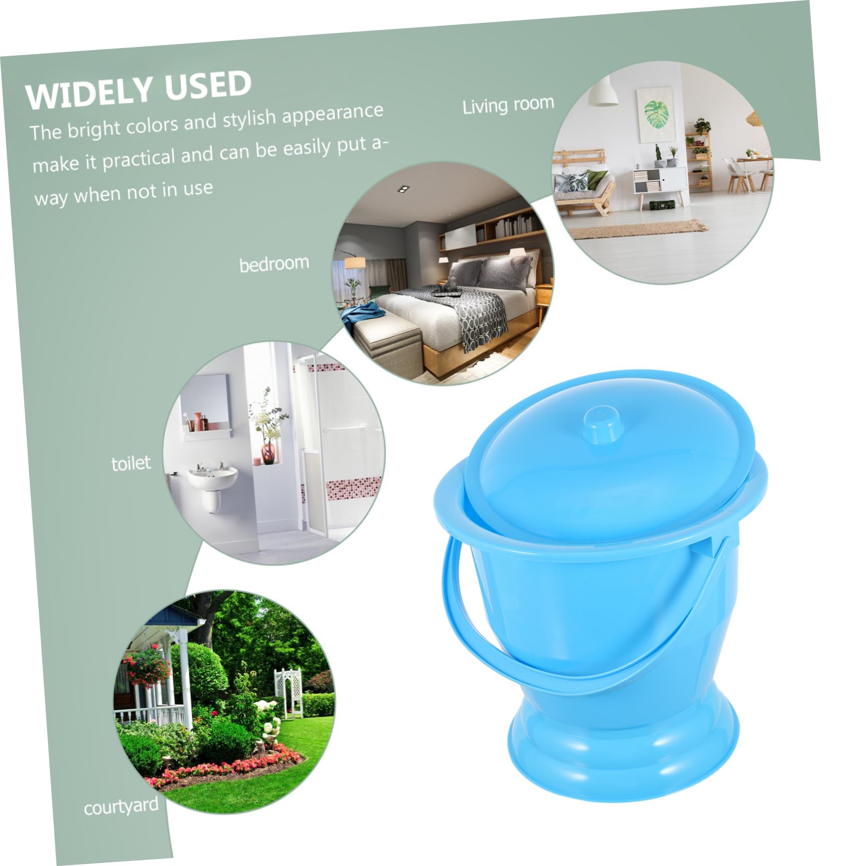 Gogogmee Portable Urinal Potty for Elderly Adults Boys and Girls Pregnant Women Plastic Travel Pee Cup Lid