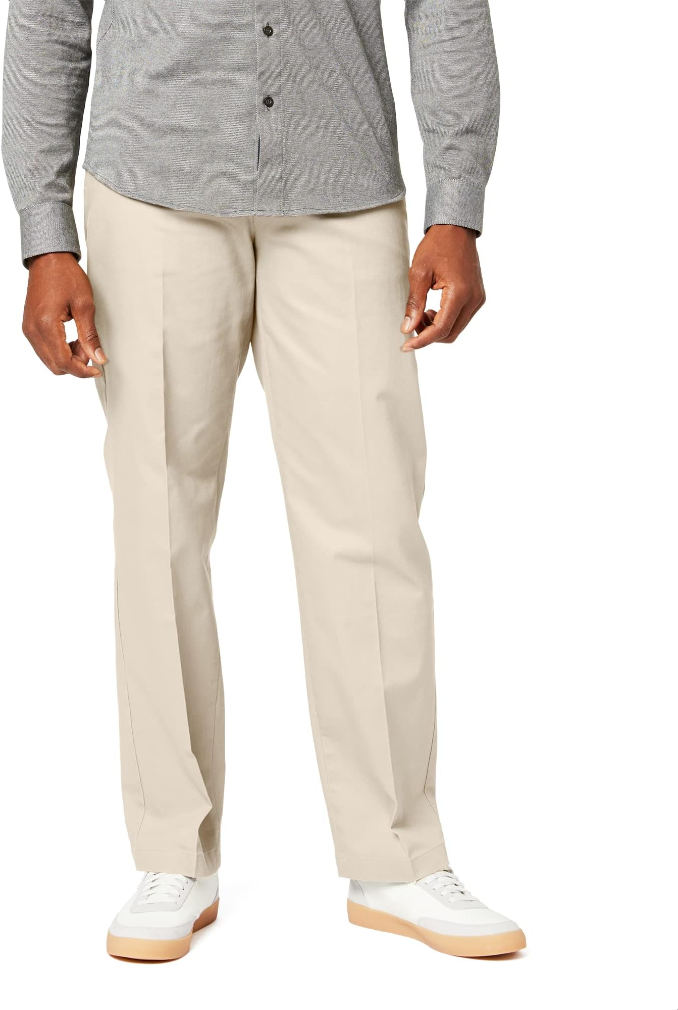 Men's Classic Fit Signature Khaki Lux Cotton Stretch Pants
