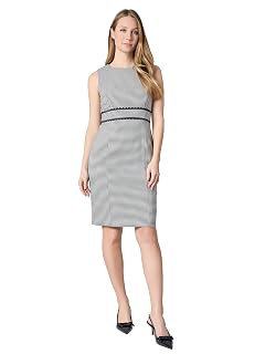 Kasper Womens Sheath Dress W Wb Scallop Trim