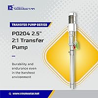 Vista 7 de COSMOSTAR Bomba de pistón neumática de 2.5 pulgadas 2:1 para tambor de 55 galones de aceite de embalaje de teflón bombas de transferencia química