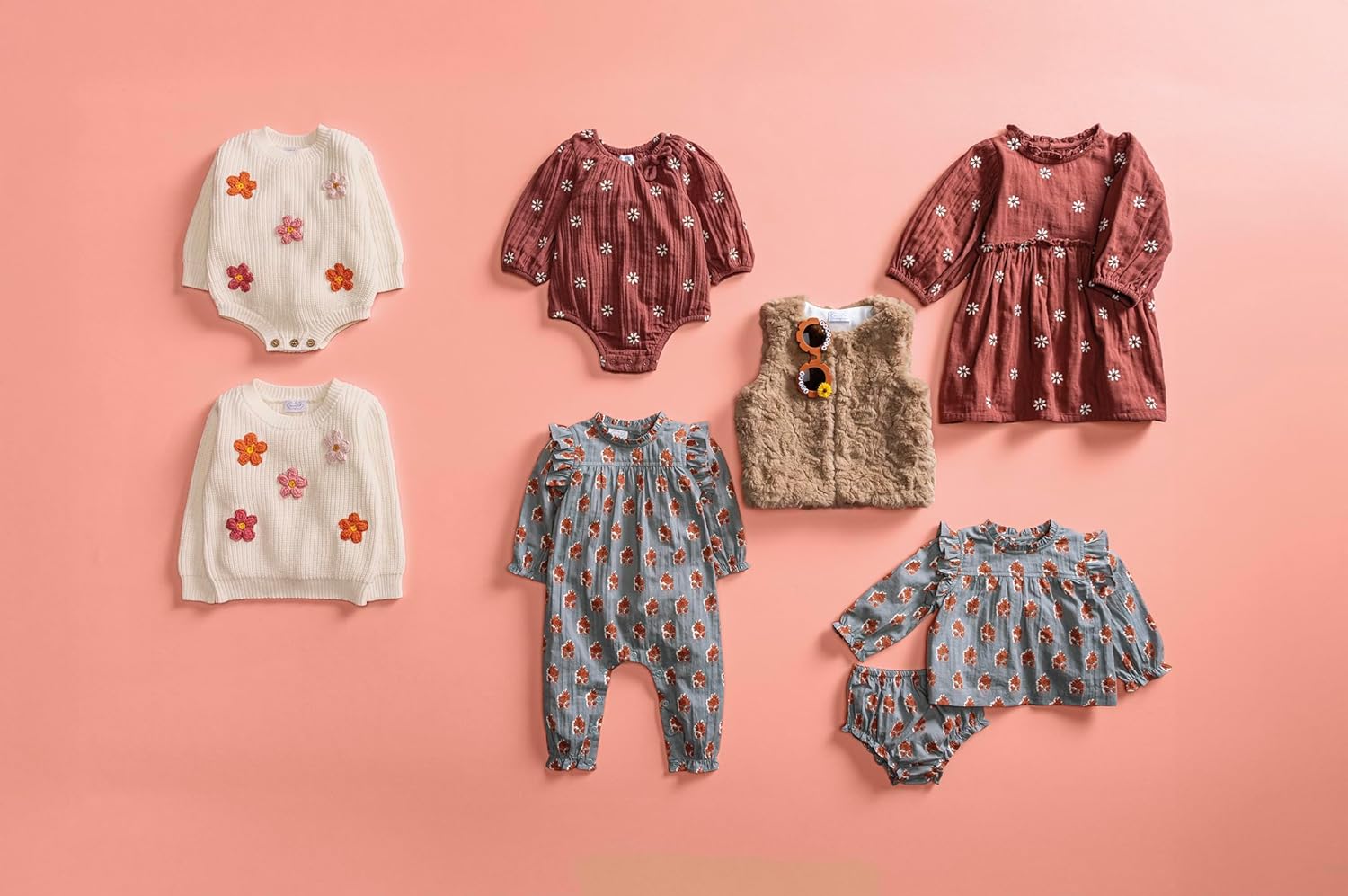 Mud Pie Kids Daisy Crew Neck Sweater