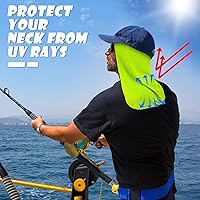 Vista 4 de 6 piezas elásticas resistentes para el cuello, protección UV, protector de cuello para cubrir el cuello para pesca, equitación