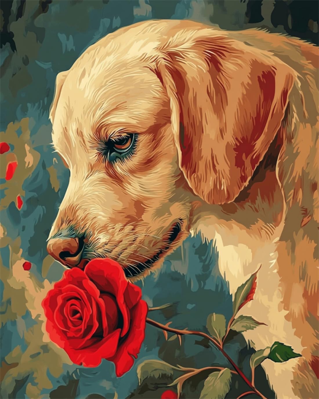 DIY Häkel-Set Für Shiba Inu Teppich – 23x16 Zoll, Inkl. Garn & Nadel