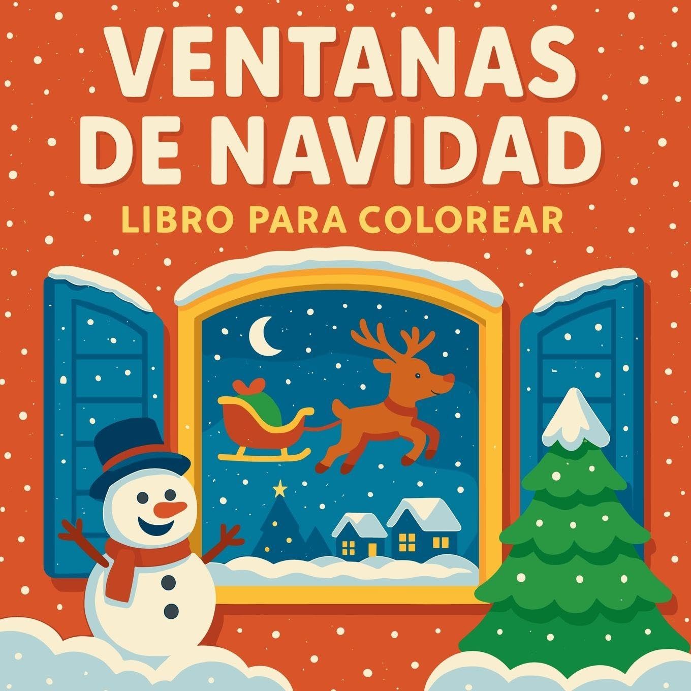 Ventanas de Navidad - Libro para colorear