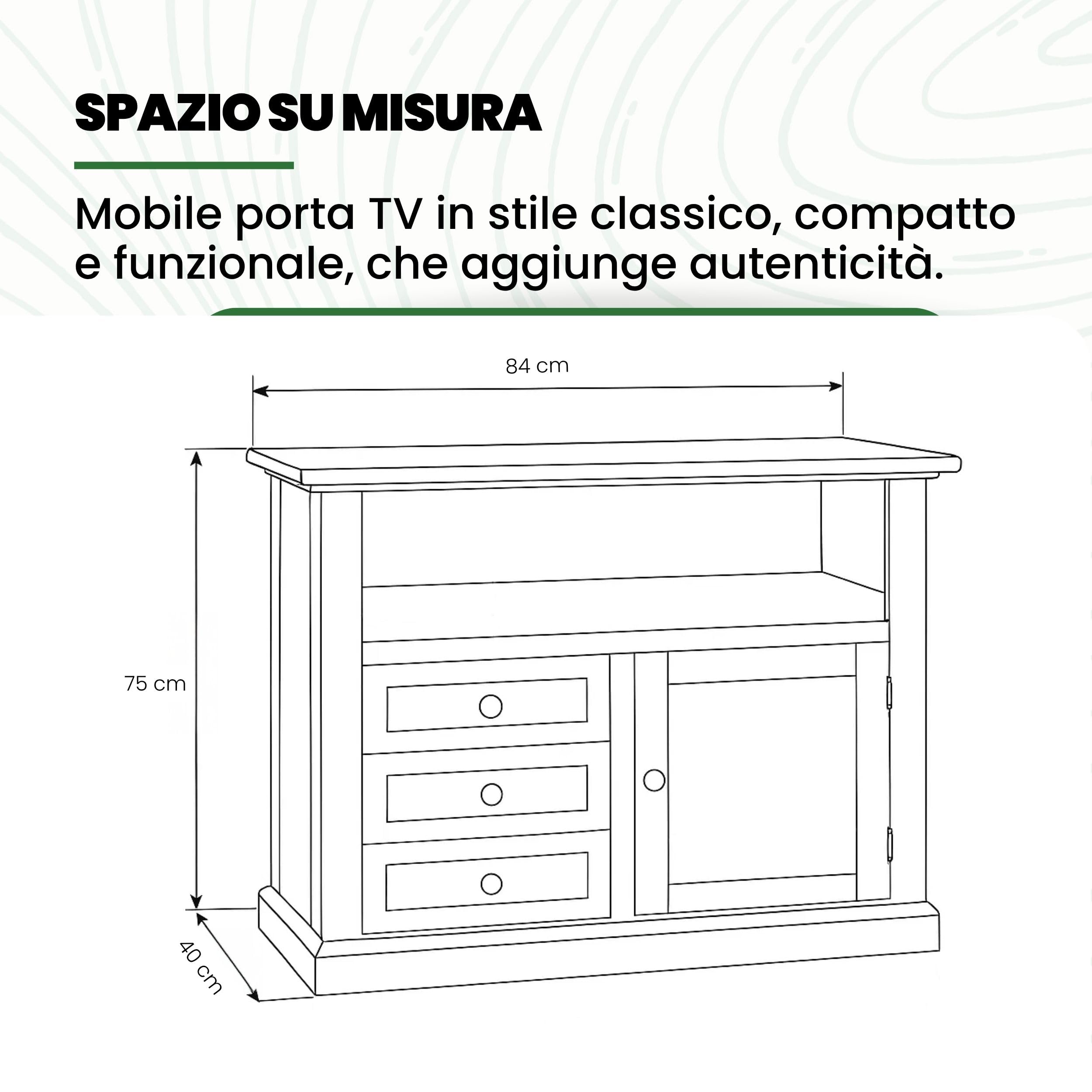 Armadio TV Design - Mórbido Arredo Italiano - Dettaglio