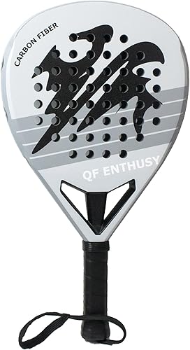 Pala de pádel, pala de pádel de superficie de fibra de carbono, ligera, con forma de diamante, ideal para jugadores intermediosprofesionales