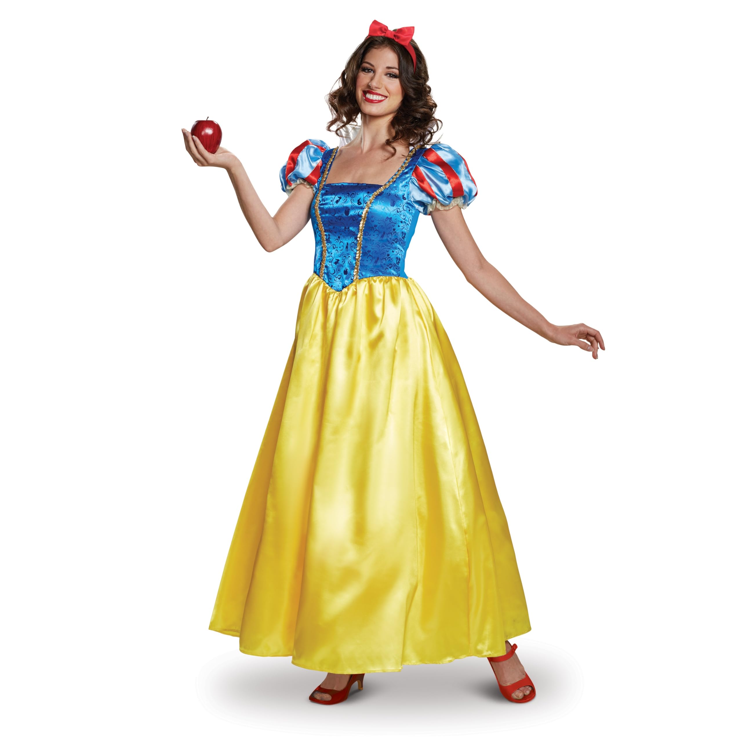 Disguise Disfraz oficial de Blancanieves para mujer, disfraz oficial de princesa Blancanieves de Disney