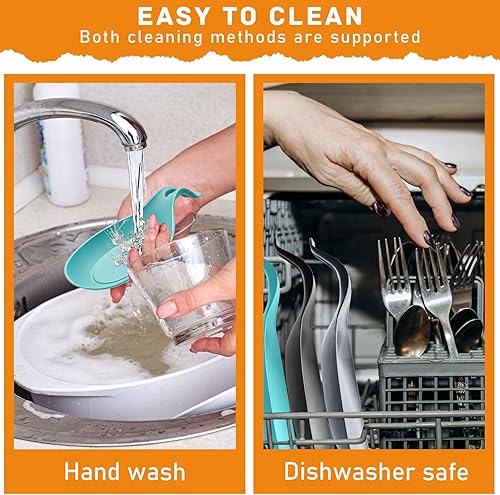 Miniatura 5 de Soporte para cuchara para estufa, paquete de 3 soportes grandes de silicona para encimera de cocina, soporte para cuchara de cocina resistente al