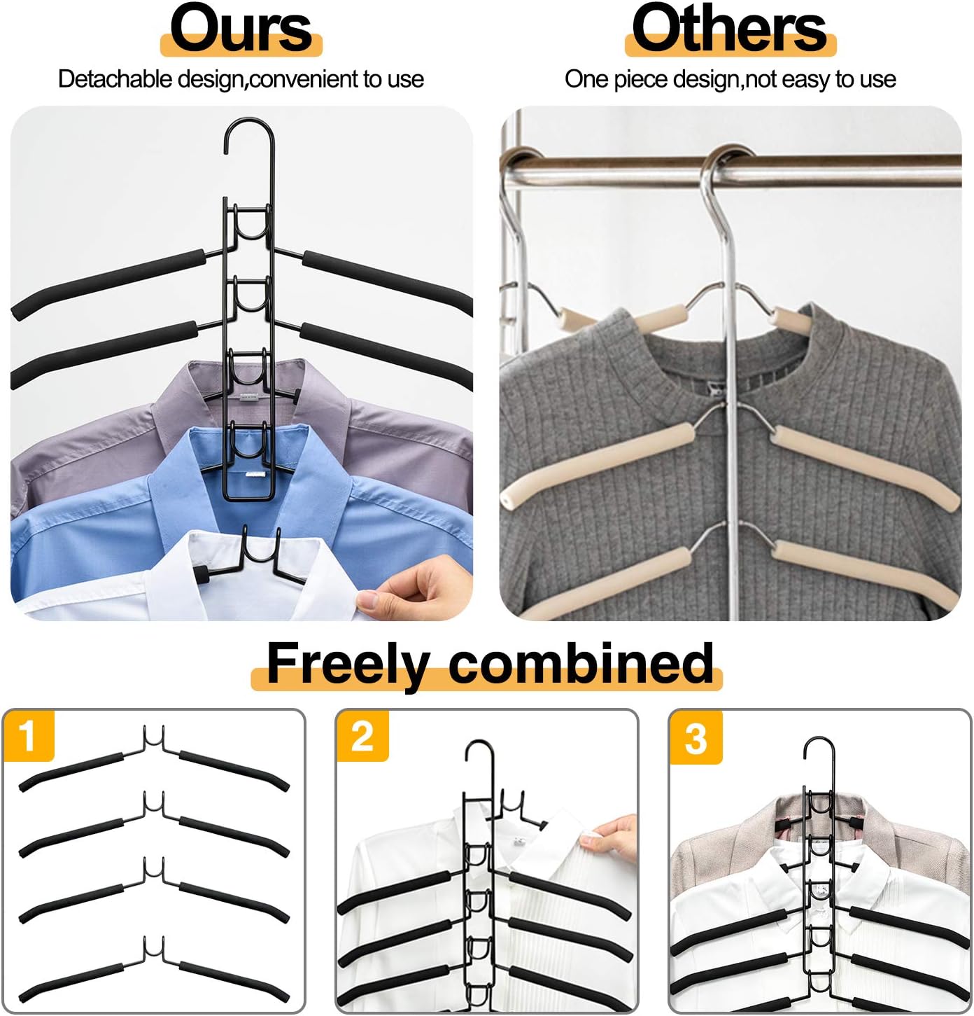 Lоwеѕt Prісе HOUSE DAY Magic Hangers 2 Pack Multilayer Anti-Slip Clothes Rack Space Saving Clothes Hangers 5 in 1 Multifunctional Adult Clothes Rack for Household Space Saver Grеаtеѕt Prоduсt HOUSE DAY Magic Hangers 2 Pack Multilayer Anti-Slip Clothes Rack Space Saving Clothes Hangers 5 in 1 Multifunctional Adult Clothes Rack for Household Space Saver