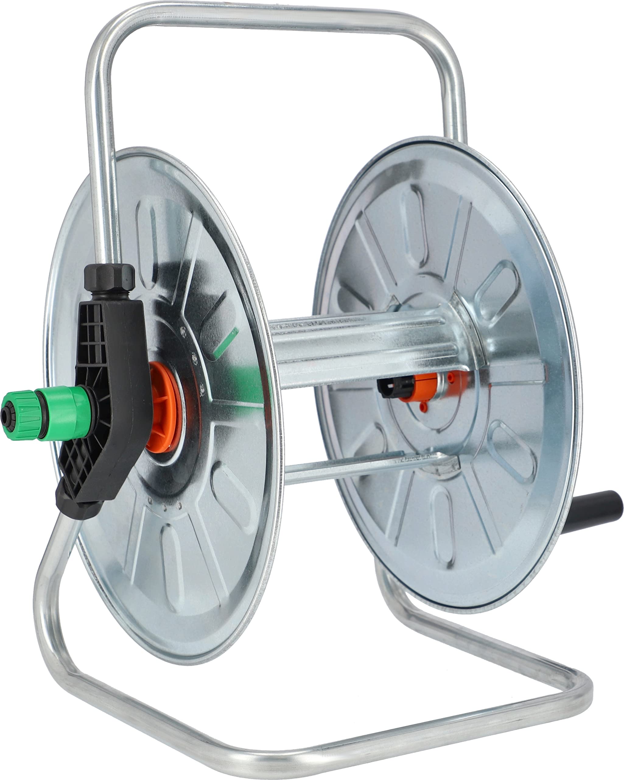 KOTARBAU® Schlauchtrommel mit Wandbefestigung 1/2'-50m Verzinkt Schlauchaufroller EIN Unverzichtbares Gerät für jeden Haushalt