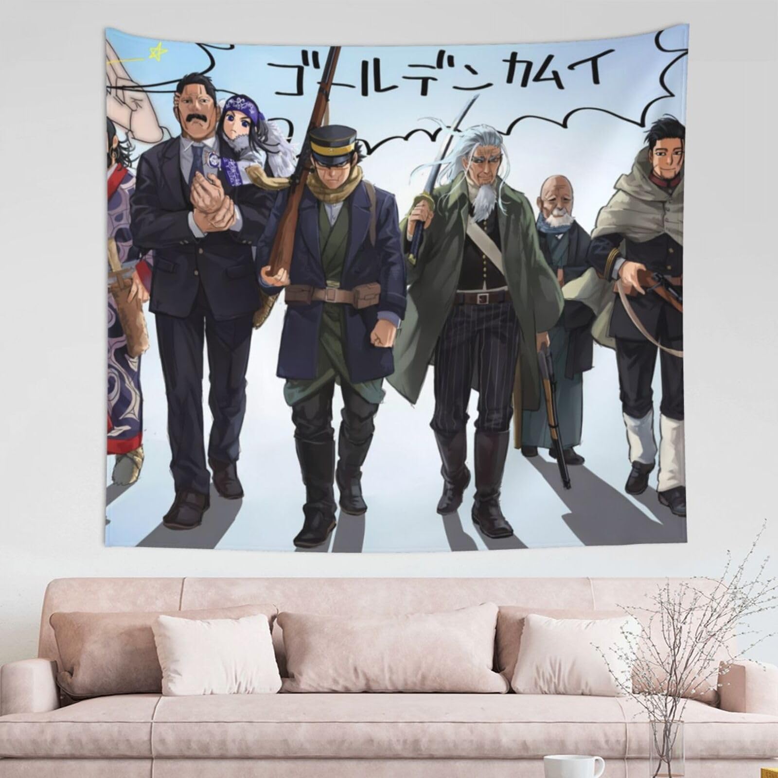 Amazon.co.jp: ゴールデンカムイ タペストリー インテリア ホーム装飾