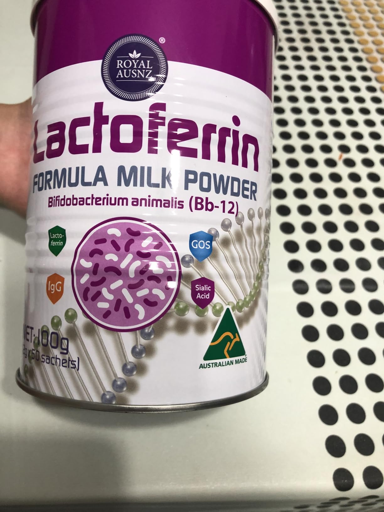 ROYAL AUSNZ LACTOFERRIN FORMULA MILK POWDER (2gram*50 sachets),100G ...