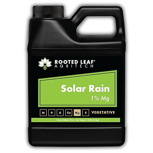 Solar Rain - Concentrado de magnesio a base de carbono, nutrientes concentrados que son 100% biodisponibles para jardín, verduras, hierba, cactus,